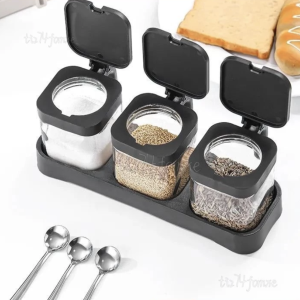 新款組閤廚房調料鹽罐玻璃調料瓶調味罐子味精佐料家用收納盒套裝 1.png