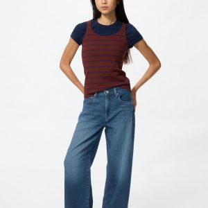 女裝 ezy 寬版直腳牛仔褲 (褲內襠長 73 77cm) 482281