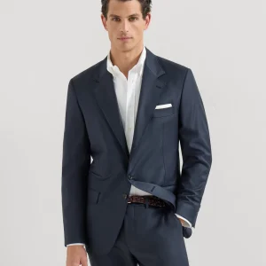 四季夾克，150支巴達維亞初剪羊毛斜紋布料